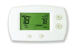 thermostat set to 78 degrees