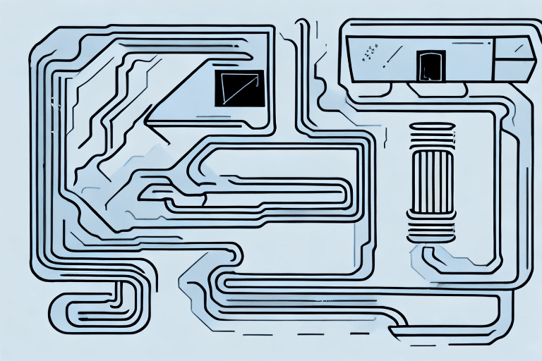 A heating system with all of its components